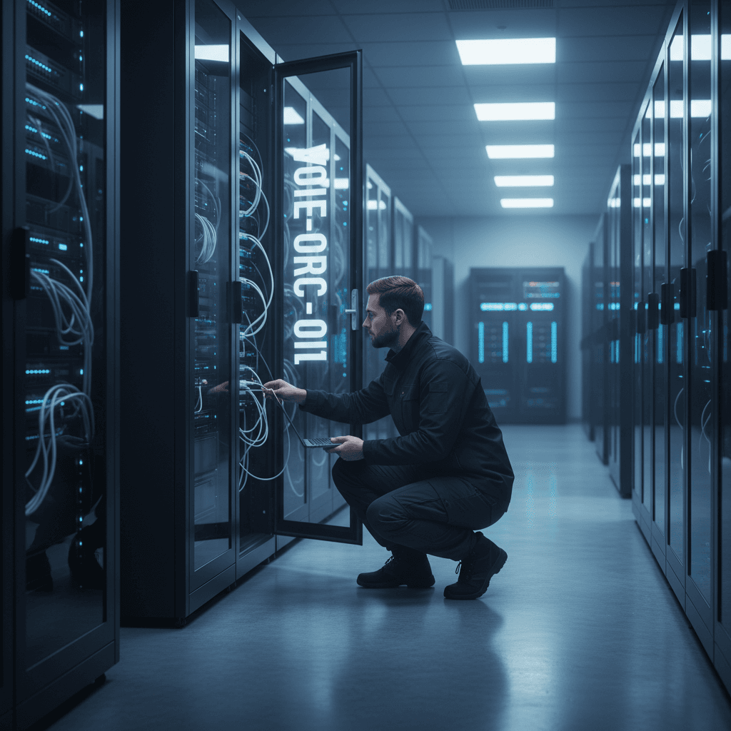 Server rack for phone system